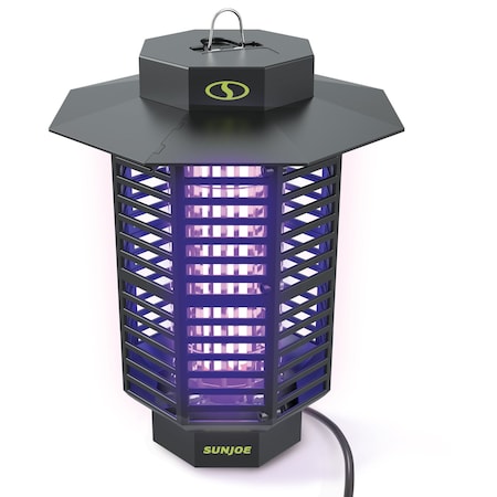 Sun Joe 18-Watt UV Indoor/Outdoor Bug Zapper, 1600 sq ft Coverage, Whisper Quiet Operation, Mosquitos SJ-BZ18W